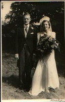 Harold Eden &amp; Barbara Eden (nee Glenny) wedding day 1939
